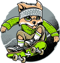 the fox skater © Jerkslab