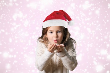 Santa Claus red hat isolated on white background