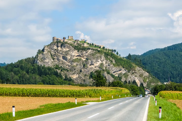 Griffen, Austria. View of the castle in Griffen.