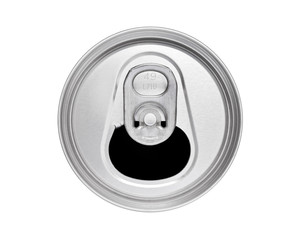 Drinks can top with ring pull, cut out