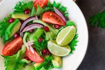 Fresh salad in bowl