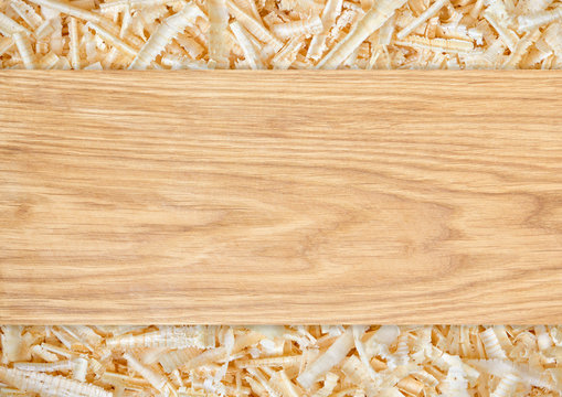 Background Of Shavings From Pine