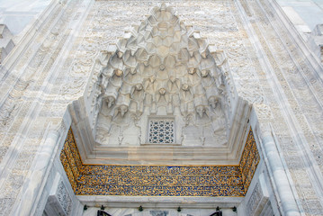 Bursa, Turkey, 01 May 2012: Green Mosque also known as Mosque of Mehmed I, is a part of the larger complex. © Kayihan
