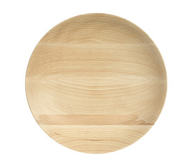 Round wooden beech button