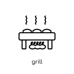 Grill icon from Camping collection.