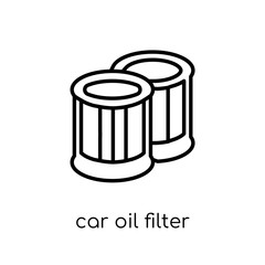car oil filter icon from Car parts collection.