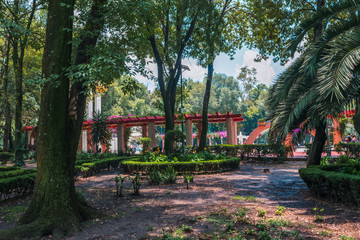 Longshot of a green park