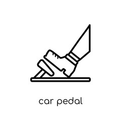car pedal icon from Car parts collection.