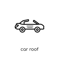 car roof icon from Car parts collection.