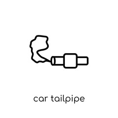 car tailpipe icon from Car parts collection.