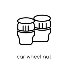 car wheel nut icon from Car parts collection.