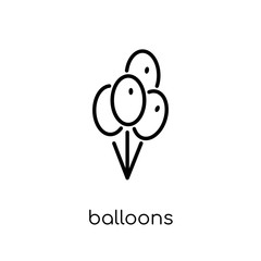 Balloons icon from Christmas collection.