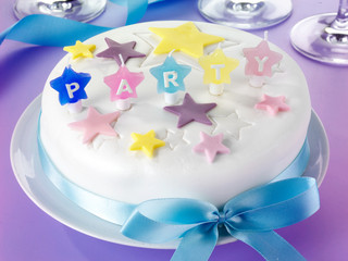 ICED PARTY CAKE