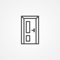 Door vector icon sign symbol