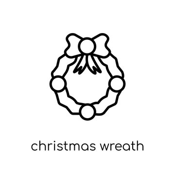 Christmas wreath icon from Christmas collection.
