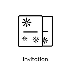 Invitation icon from Christmas collection.