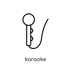 Karaoke icon from Christmas collection.