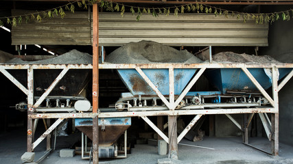 A small scale cement brick industry