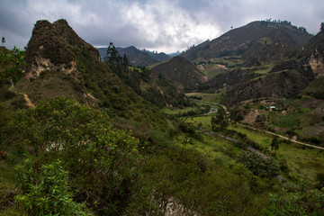 Fototapeta premium Quilotoa Loop trekking, Ecuador