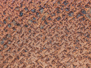 Abandoned old factory, rusty walls