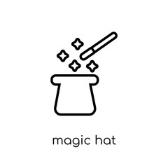 Magic hat icon from Circus collection.