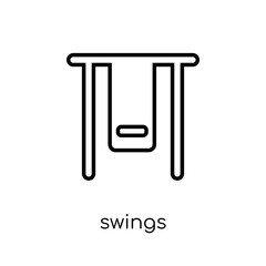 Swings icon from Circus collection.