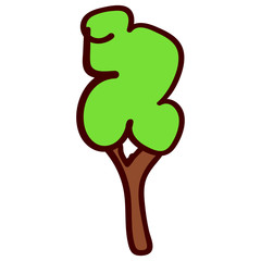 Tree in the style of childrens drawing