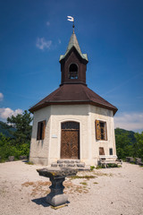 Fototapeta premium Chapel in Polhov Gradec, Upper Carniola, Slovenia