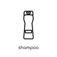 Shampoo icon. Trendy modern flat linear vector Shampoo icon on white background from thin line Cleaning collection