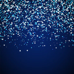 Amazing falling snow Christmas background. Subtle 