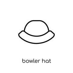 Bowler hat icon from collection.