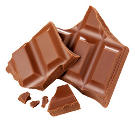 MILK CHOCOLATE PIECES CUT OUT