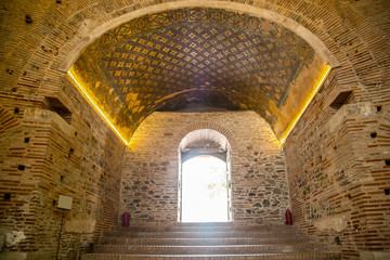 Interior view of the Rotunda in Thessaloniki, Greece.