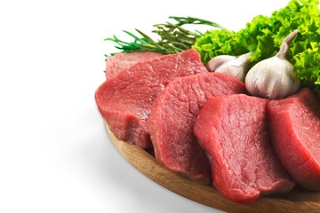 Raw Meat Isolated