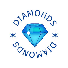 Magic diamond with beautiful facets created by special treatment that maximizes the natural brilliance of the magic stone.