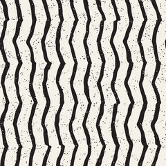 Simple ink geometric pattern. Monochrome black and white strokes background. Hand drawn ink texture for your design