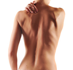 female with acute backache