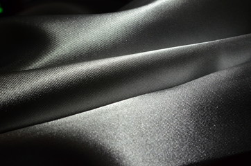 Fototapeta premium Satin - Textur, silber
