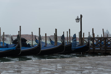 Fototapeta na wymiar Venetian boats on the water