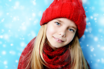 red hat with scarf
