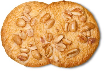 Peanut topped cookies