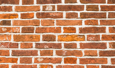 Background of red brick wall texture