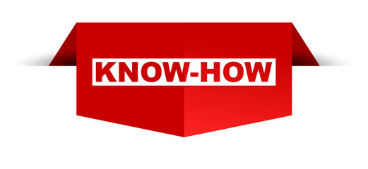 red vector banner know how