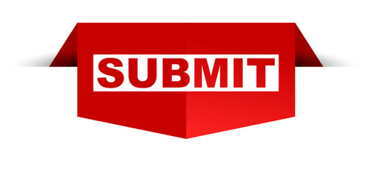 red vector banner submit