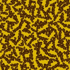 Abstract seamless animal camouflage spots. Vector animal skin fashion textile pattern
