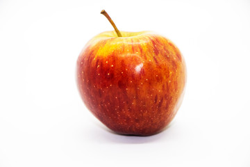red apple isolated on white