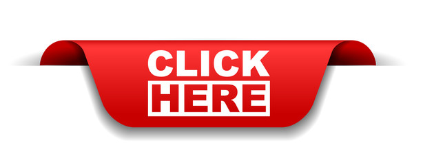 red vector banner click here