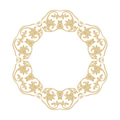 Circular baroque ornament.