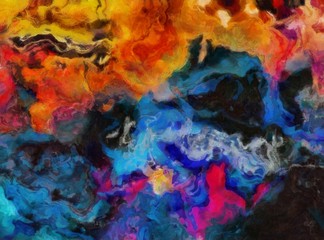 Large size grunge art texture. Stock artwork. Background pattern with textured brush strokes on canvas. Abstract oil painting.