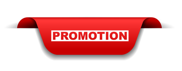 red vector banner promotion